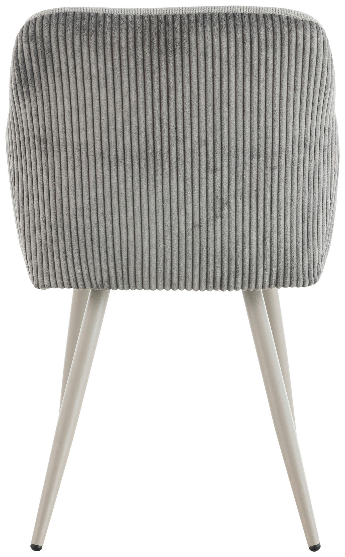ARMLEHNSTUHL  in Eisen Leinenoptik, Cord  - Beige/Grau, LIFESTYLE, Holz/Textil (54/84/60cm) - Livetastic
