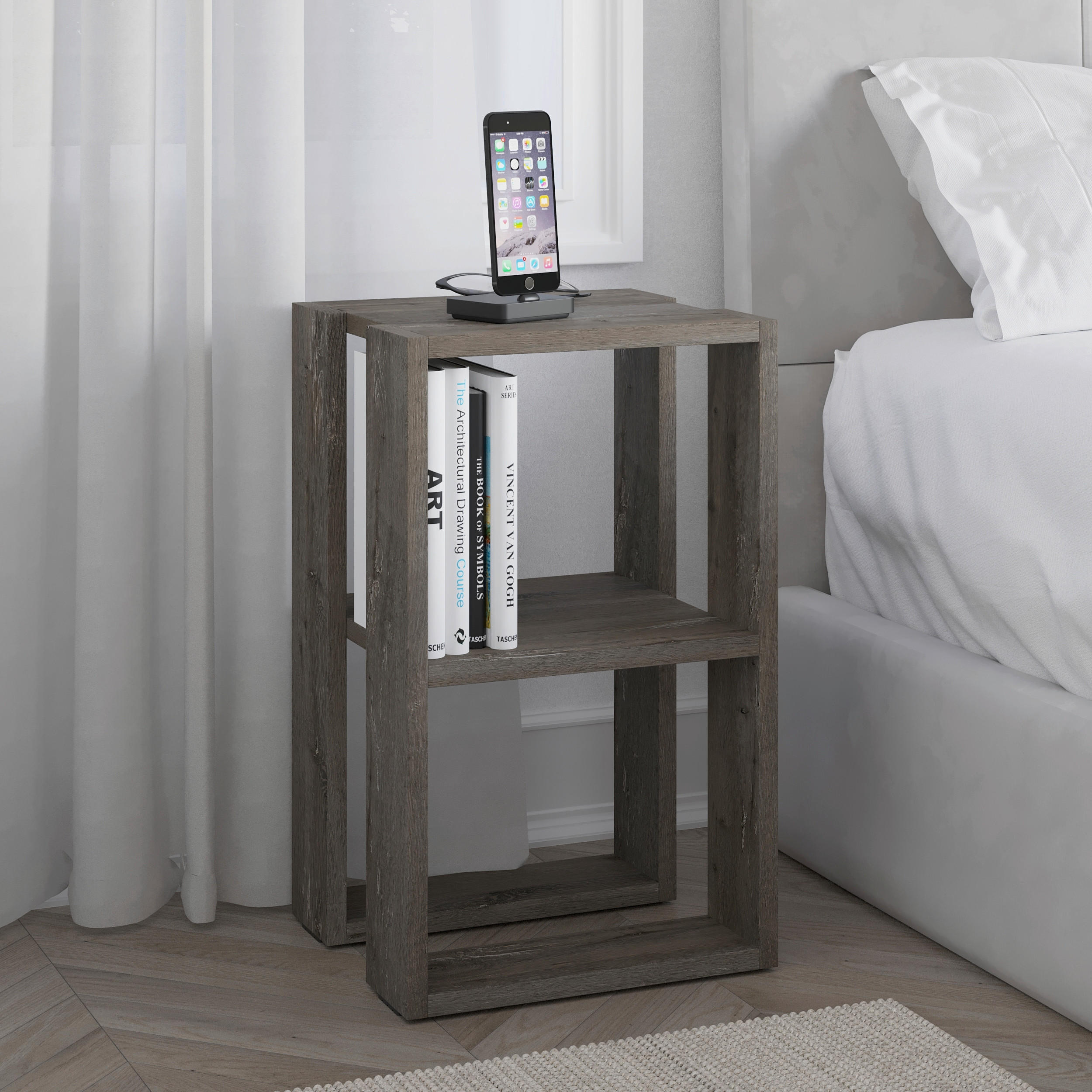 KINDERNACHTSCHRANK 34/55/30 cm  - Dunkelbraun, Design, Holzwerkstoff (34/30/55cm) - Livetastic