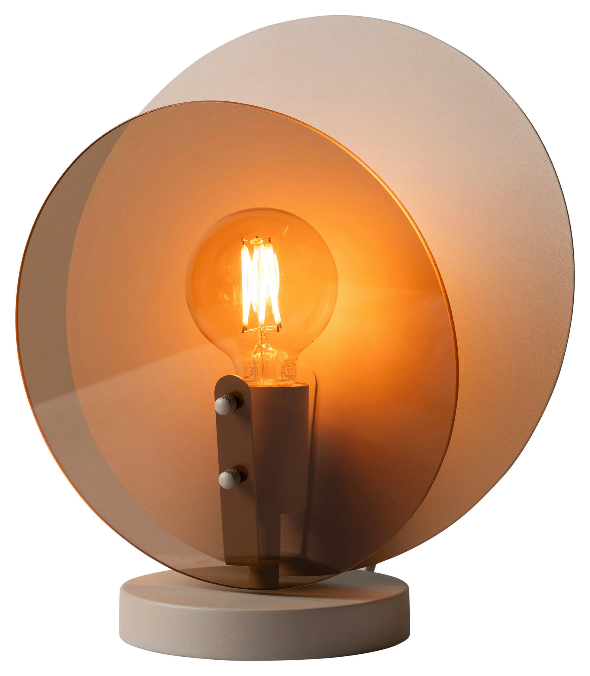 TISCHLEUCHTE - Braun, Design, Glas/Metall (15/32,5cm) - It's about Romi