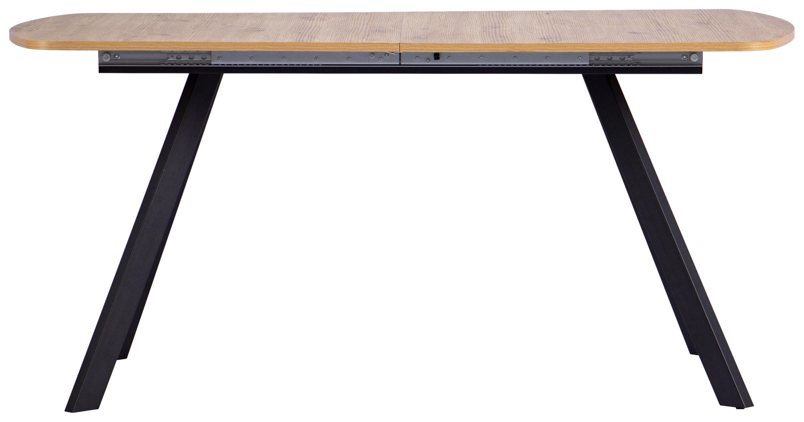 ESSTISCH Eiche Artisan rechteckig  ausziehbar  - Schwarz/Eiche Artisan, KONVENTIONELL, Holzwerkstoff/Metall (160-200/75/90cm) - MID.YOU