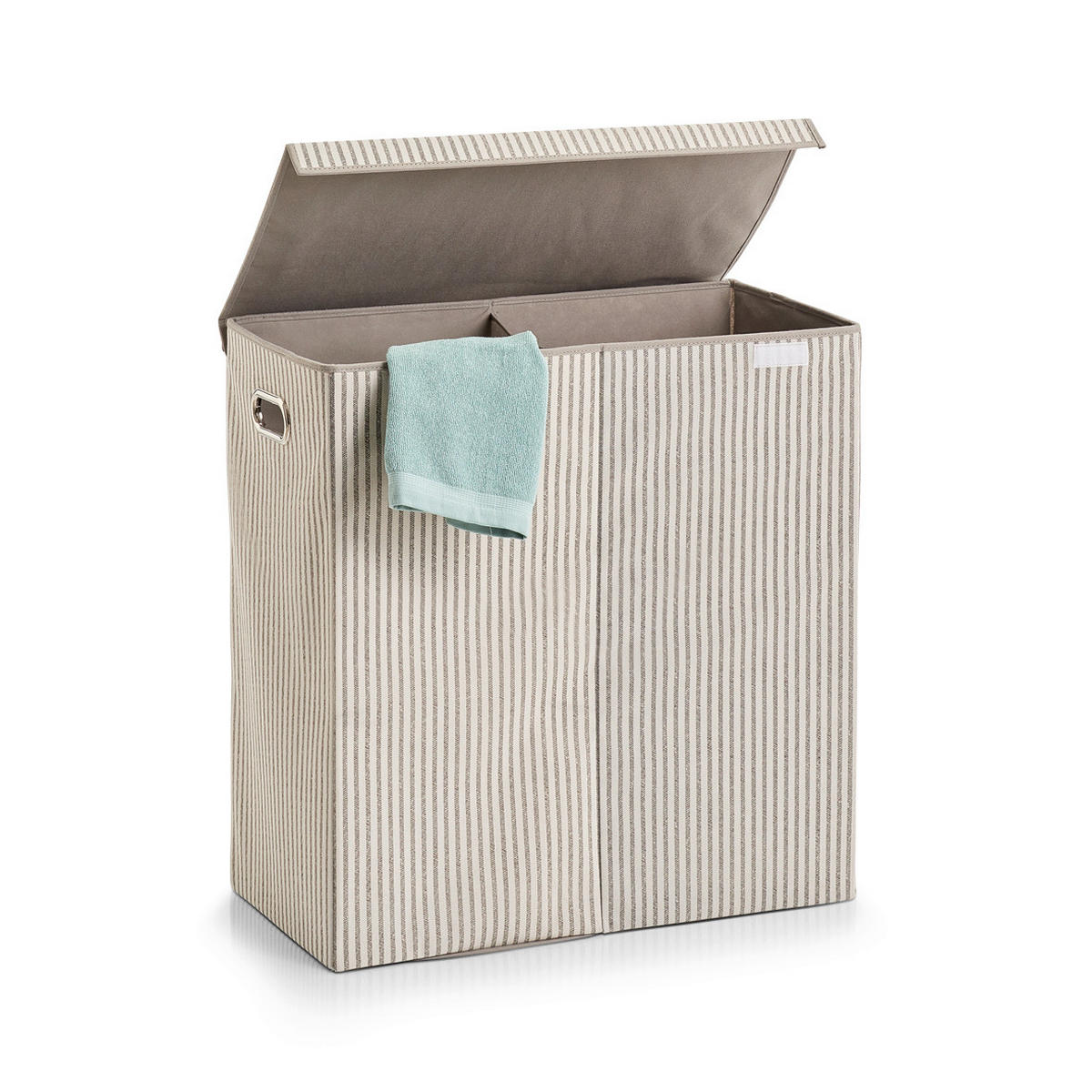 WÄSCHESAMMLER - Beige, Basics, Textil (61,5/31/63cm) - Zeller Present