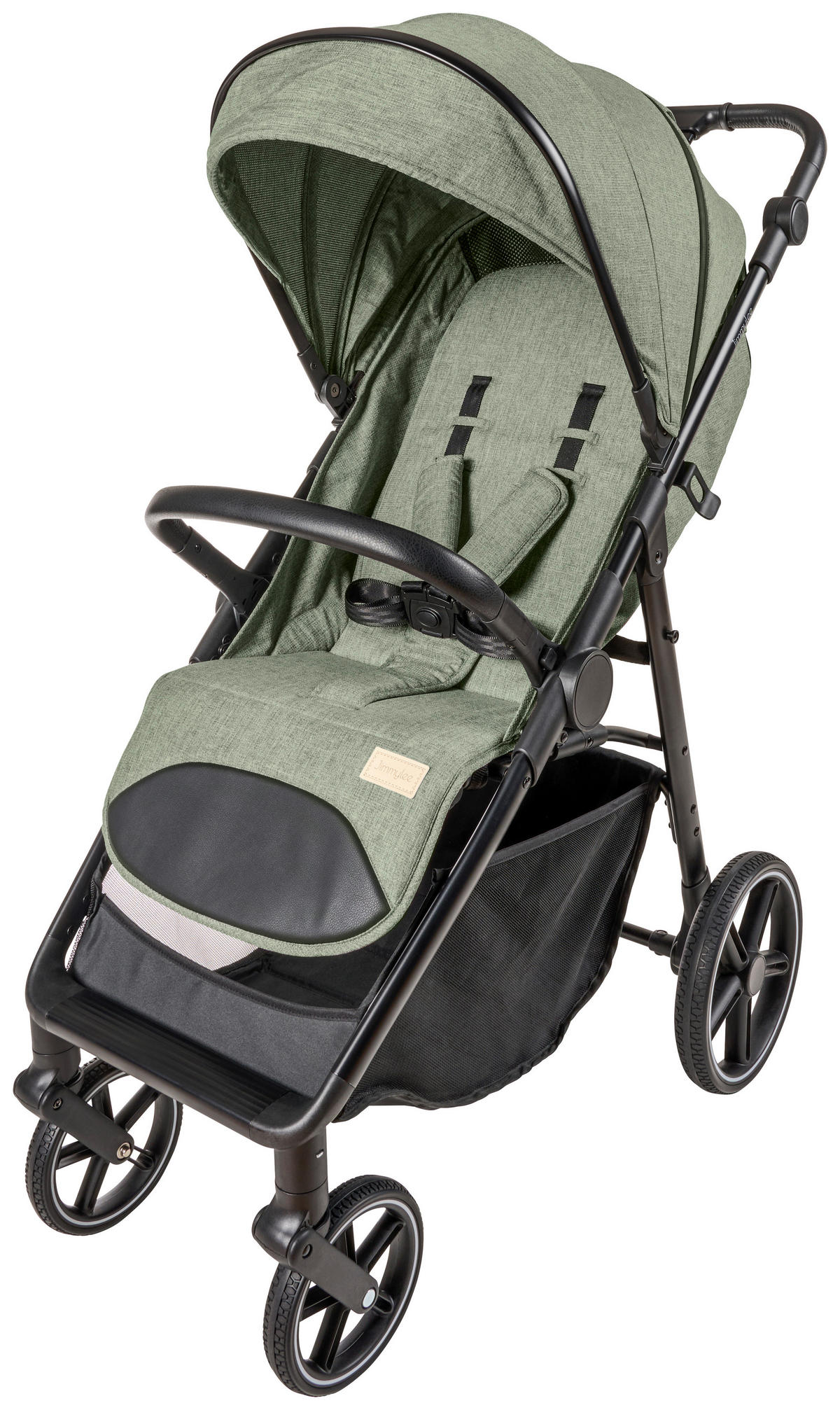 BUGGY  - Schwarz/Grün, Trend, Kunststoff/Textil (55/56/107cm) - Jimmylee
