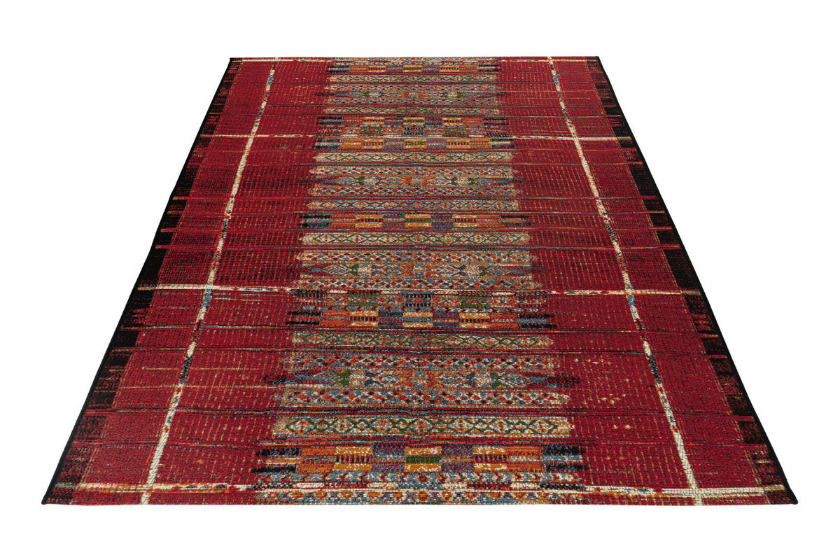 COVOR PENTRU EXTERIOR   - multicolor/roșu, Design, textil (80/150cm) - Novel