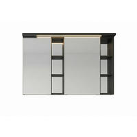 ELEMENT S OGLEDALOM  antracit  - antracit, Design, staklo/drvni materijal (70/64/17cm)