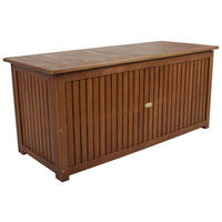 KISSENBOX 125/58/55 cm  - Braun, MODERN, Holz/Kunststoff (125/58/55cm) - Gardenson