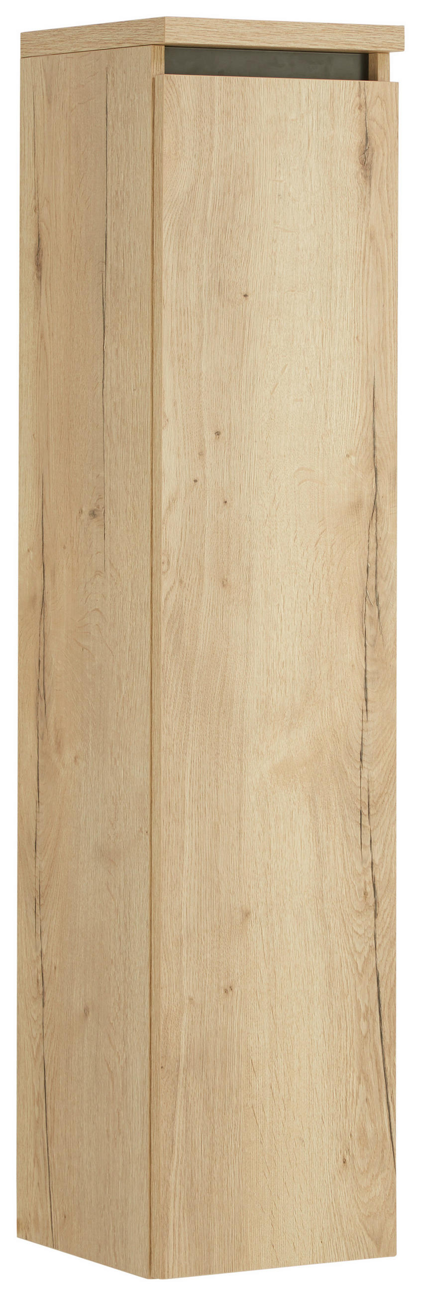 SREDNJE VISOKA OMARA 30/133,8/30 cm  - barve hrasta, Moderno, steklo/leseni material (30/133,8/30cm) - Dieter Knoll