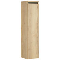 MIDISCHRANK 30/133,8/30 cm  - Eichefarben, MODERN, Glas/Holzwerkstoff (30/133,8/30cm) - Dieter Knoll