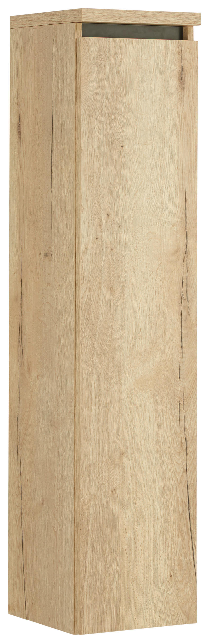 MIDISCHRANK 30/133,8/30 cm  - Eichefarben, MODERN, Glas/Holzwerkstoff (30/133,8/30cm) - Dieter Knoll