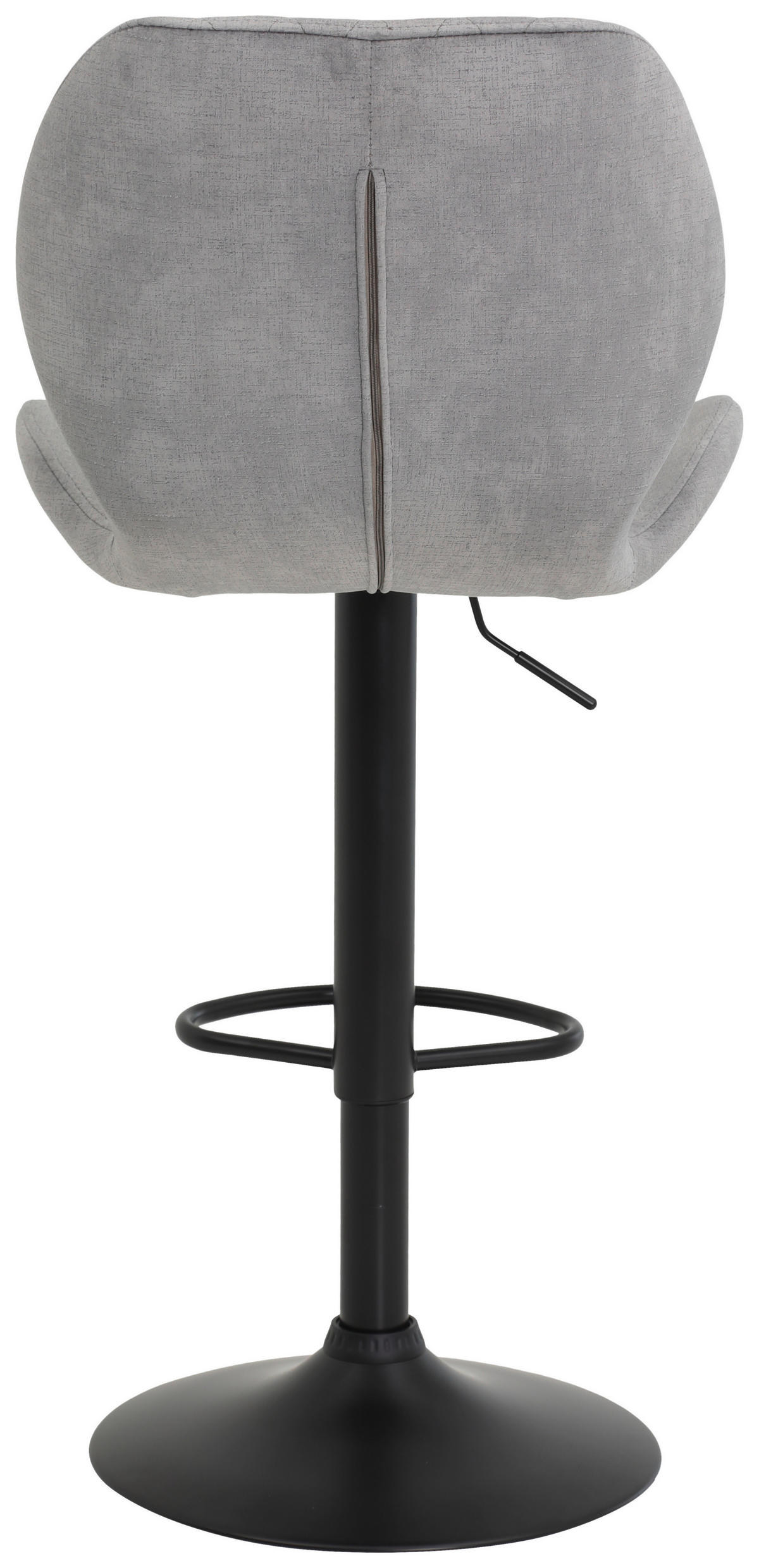 BARHOCKER in Metall, Textil Grau, Schwarz  - Schwarz/Grau, MODERN, Textil/Metall (42/96-117/51cm) - Boxxx