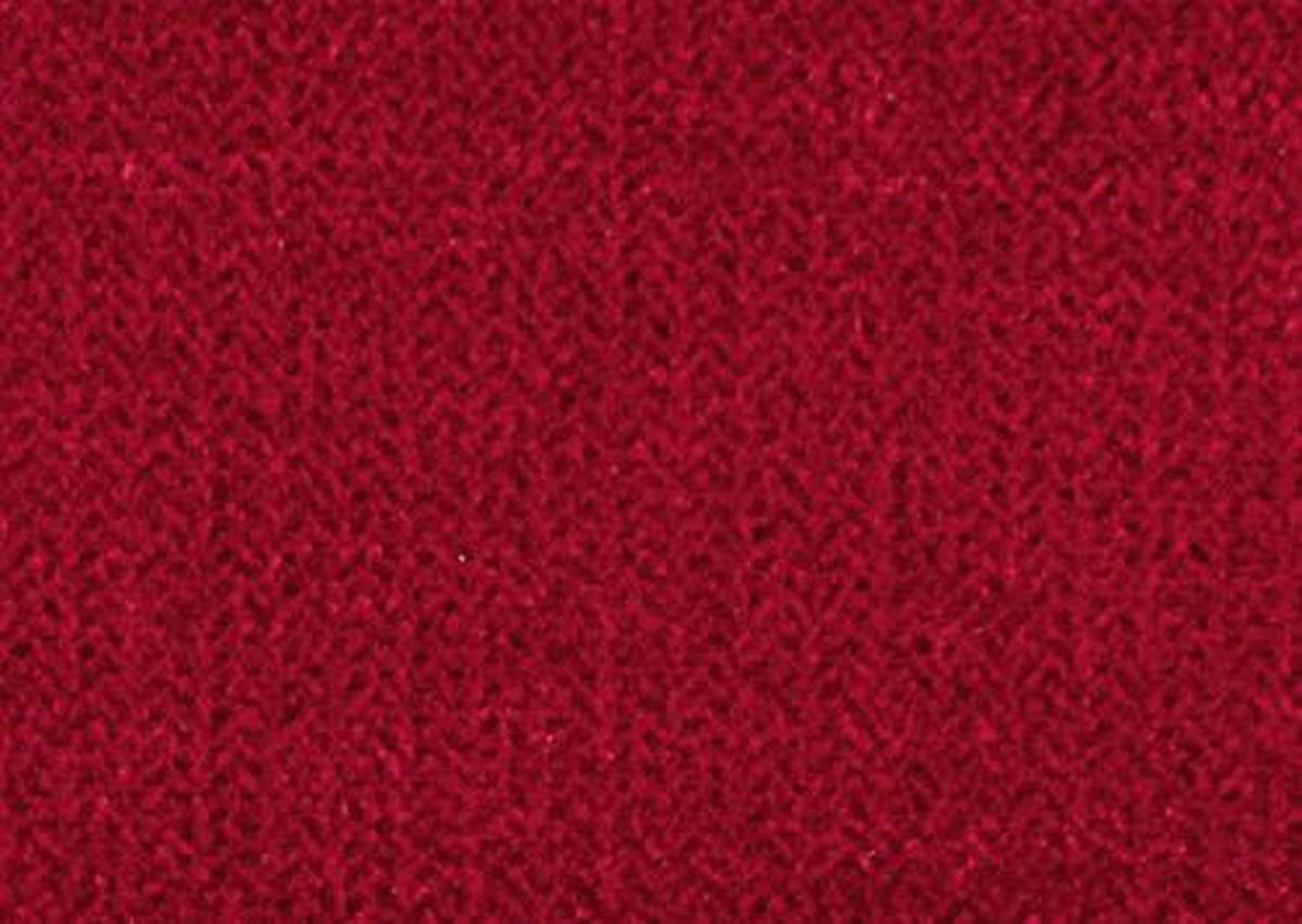 ECKSOFA in Flachgewebe Rot  - Rot/Schwarz, Design, Textil/Metall (301/191cm) - Moderano