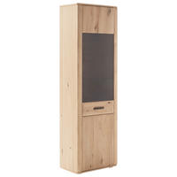 VITRINE Eichefarben  64/208/37 cm  - Eichefarben/Anthrazit, Konventionell, Glas/Holz (64/208/37cm) - Cantus
