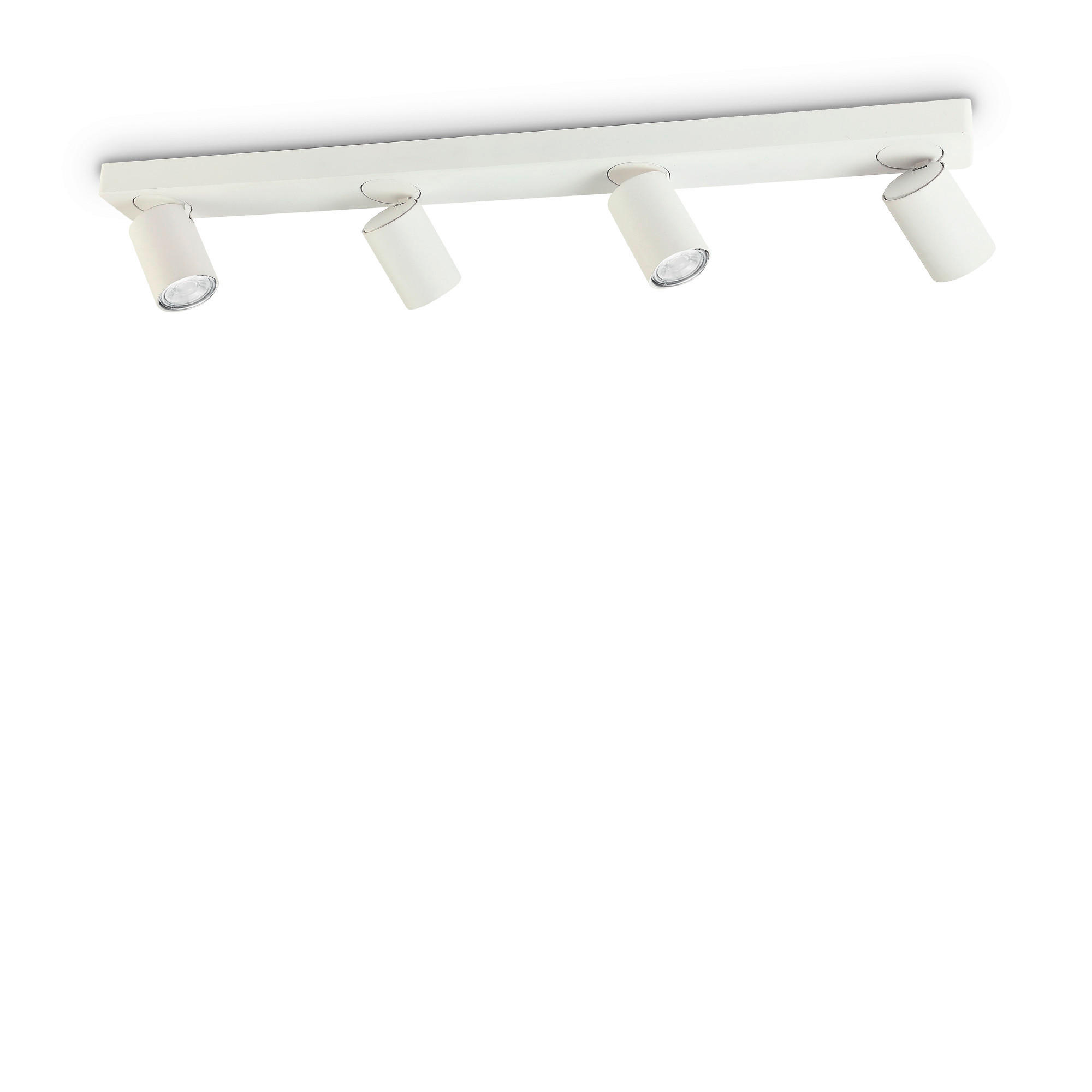 DECKENLEUCHTE    76/9/12,5/12,5 cm  - Weiß, Basics, Metall (76/9/12,5/12,5cm) - Ideal Lux