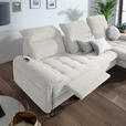 ECKSOFA in Chenille Beige  - Beige/Schwarz, LIFESTYLE, Textil/Metall (310/180cm) - Valnatura