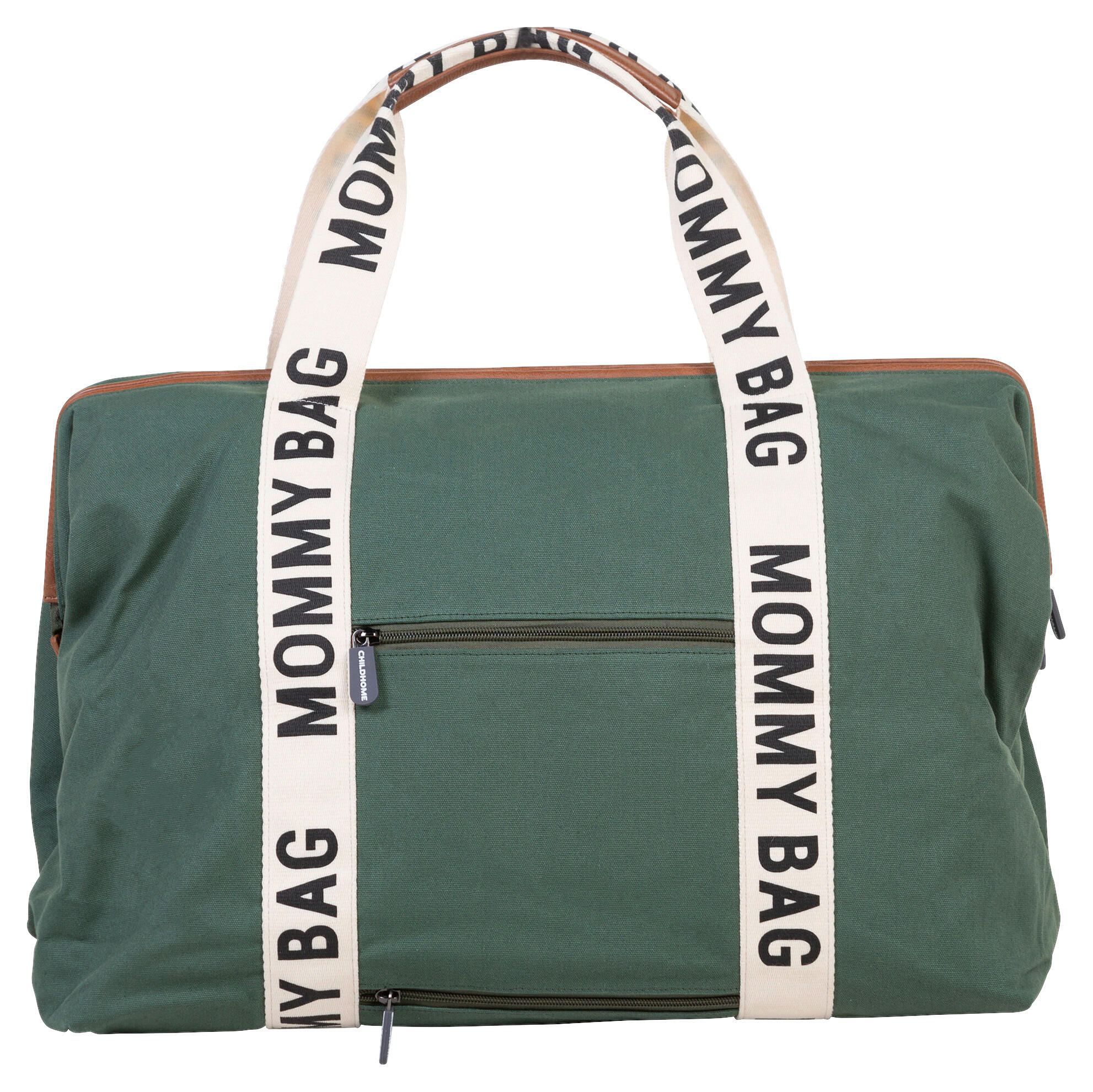 Childhome Wickeltasche Mommy BAG Signatur Canvas 2023 Grün 30x40x55 cm