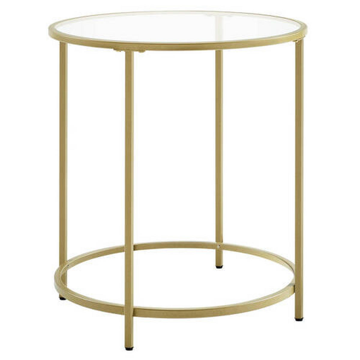 BEISTELLTISCH in Metall, Glas 50/50/55 cm  - Goldfarben, Trend, Glas/Metall (50/50/55cm) - Boxxx