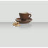 ESPRESSOTASSE MIT UNTERTASSE - Braun, Basics, Keramik - Novel ESPRESSOTASSE MIT UNTERTASSE - Braun, Basics, Keramik - Novel