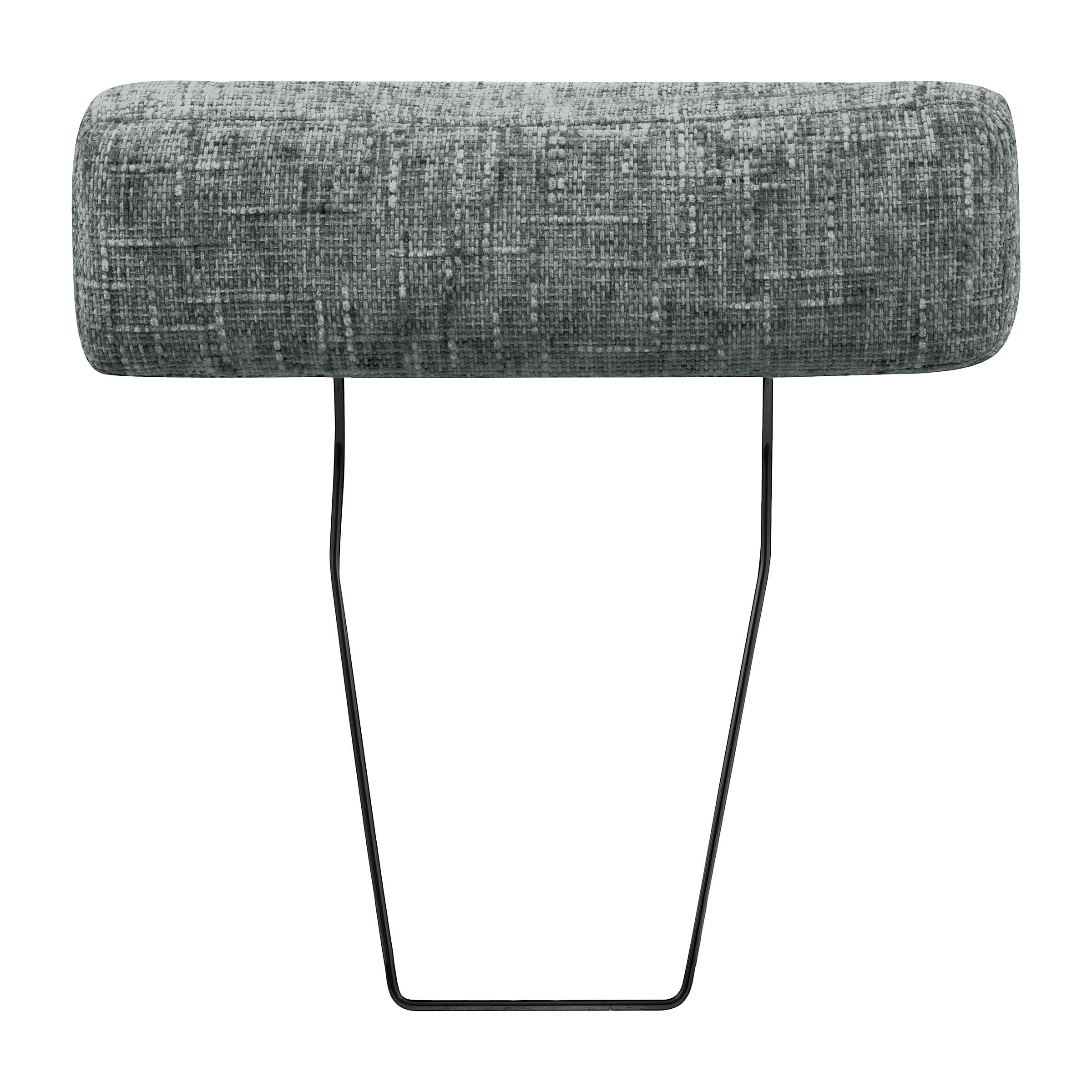 KOPFSTÜTZE SPRING  in Webstoff  - Anthrazit, Design, Textil (52/17/14cm) - Livetastic