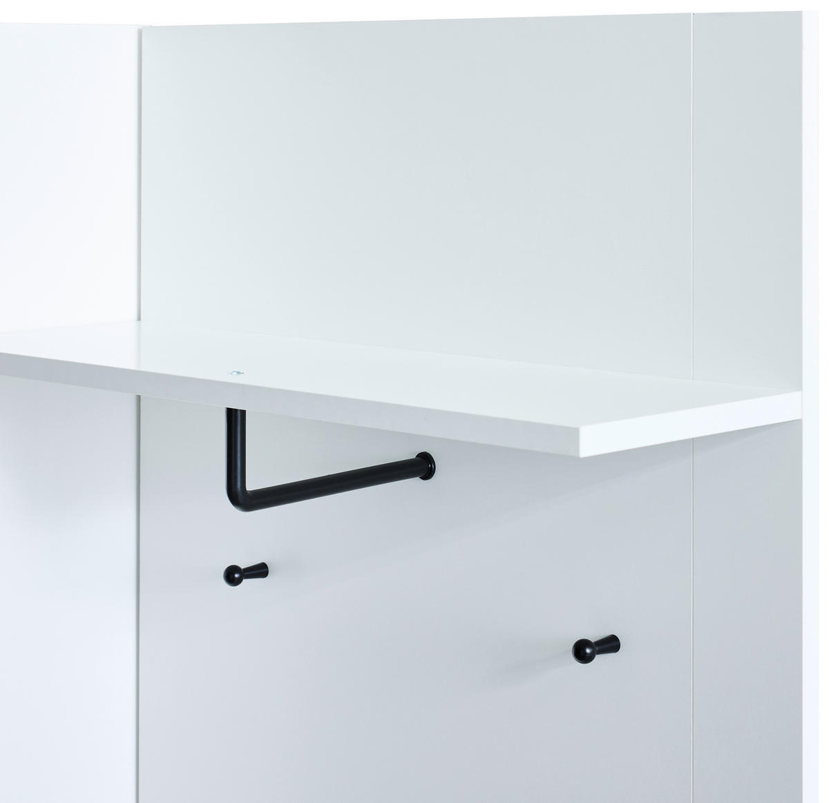 GARDEROBE 4-teilig  in 150/190/32 cm  - Weiß, Design, Glas/Holzwerkstoff (150/190/32cm) - MID.YOU