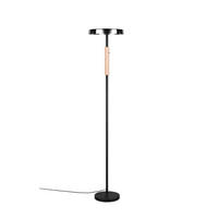 LED-STEHLEUCHTE - Schwarz/Grau, Design, Glas/Metall (33/160cm) - Trio Leuchten