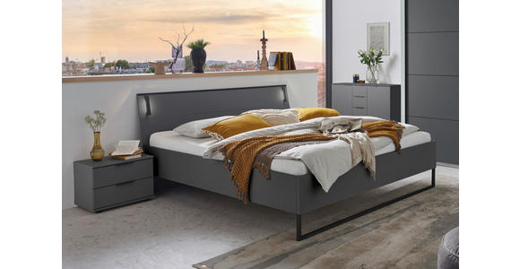 SIDEBOARD in 130/83/41 cm - Schwarz/Graphitfarben, Design, Holzwerkstoff/Kunststoff (130/83/41cm) - Carryhome