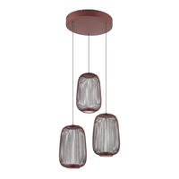 LED-HÄNGELEUCHTE Cage 40/50-150 cm  - Kupferfarben, Design, Kunststoff/Metall (40/50-150cm) - Dieter Knoll