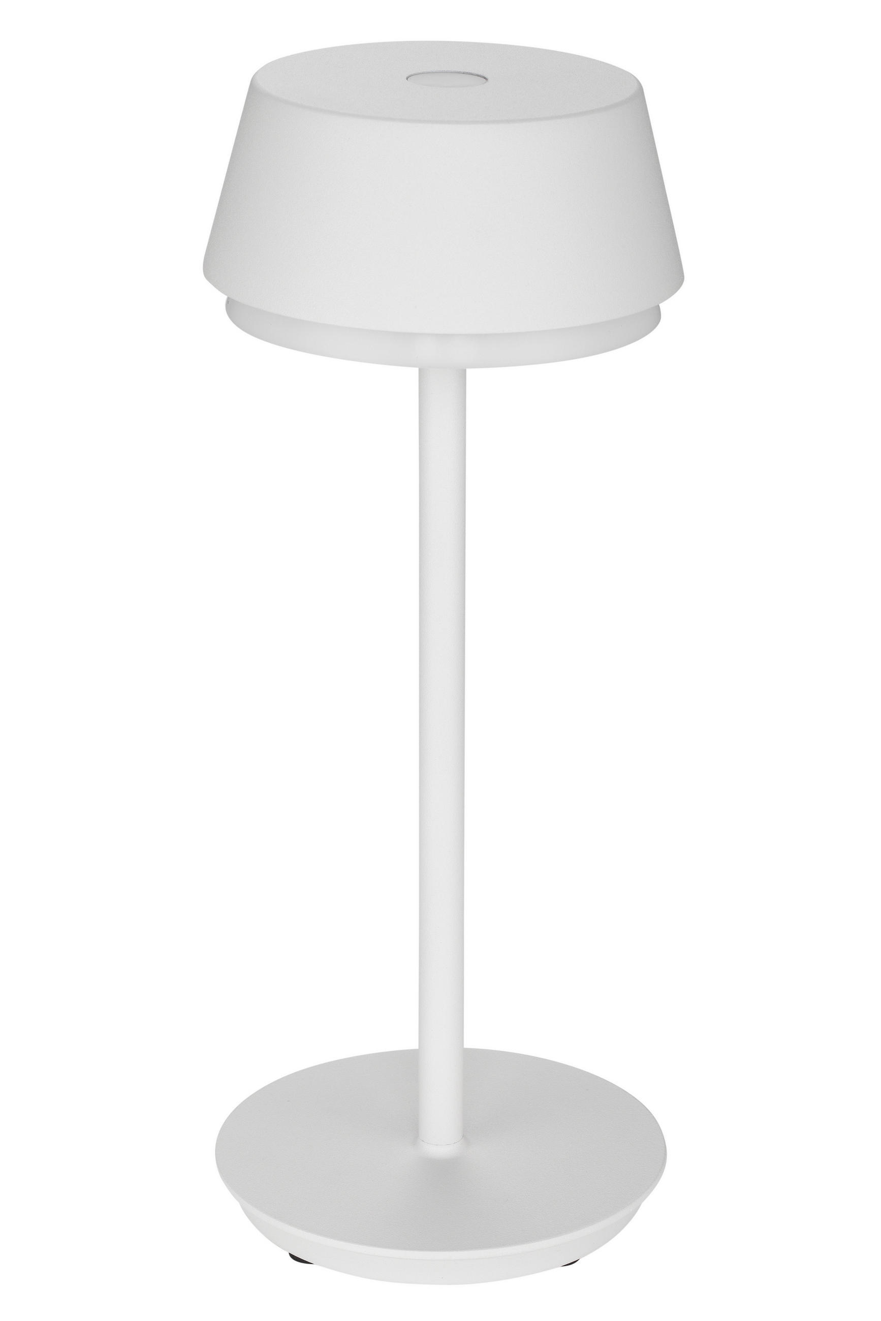 LED-TISCHLEUCHTE 12/30 cm   - Weiß, Basics, Kunststoff/Metall (12/30cm) - Dieter Knoll