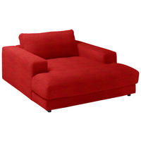 XXL-SESSEL in Chenille Orange  - Schwarz/Orange, Design, Kunststoff/Textil (150/86/170cm) - Lomoco
