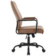DREHSTUHL Mikrofaser Braun  - Schwarz/Braun, Design, Kunststoff/Textil (62/100-109,5/65,5cm) - Carryhome
