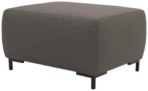 HOCKER in Textil Grau - Schwarz/Grau, Design, Textil/Metall (88/44/68cm) - LOOKS by W.Joop
