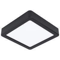 STROPNÍ LED SVÍTIDLO, 16/16/2,8 cm - bílá/černá, Basics, kov/plast (16/16/2,8cm) - Xora