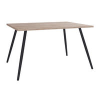 SCHREIBTISCH 138/80/70 cm  in Schwarz, Sonoma Eiche  - Schwarz/Sonoma Eiche, MODERN, Holzwerkstoff/Metall (138/80/70cm) - MID.YOU