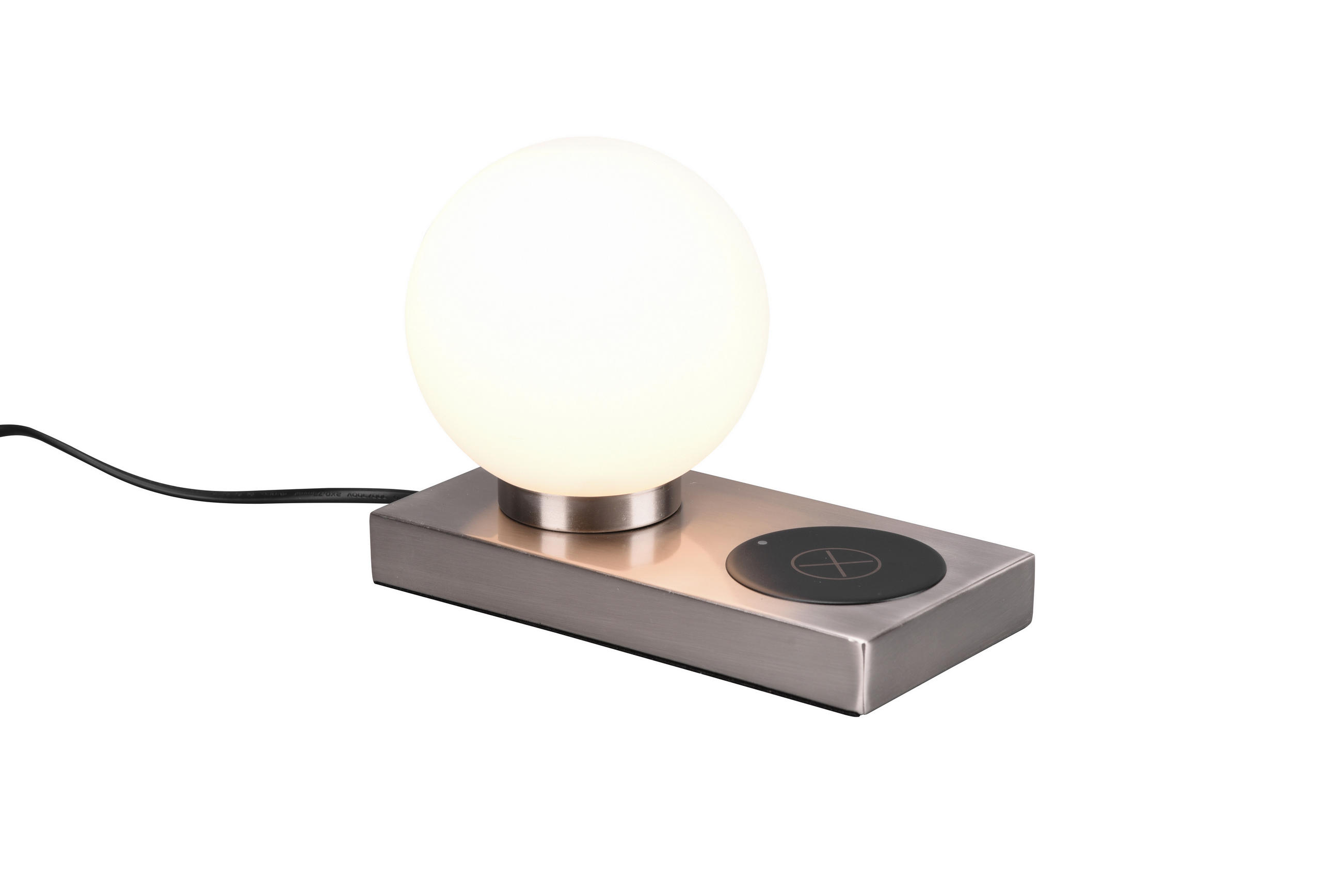 BORDSLAMPA Chloe 20/10/15 cm   - vit/nickelfärgad, Basics, metall/glas (20/10/15cm)