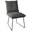 STUHL - Anthrazit/Schwarz, Design, Textil/Metall (51/90/70cm) - Dieter Knoll