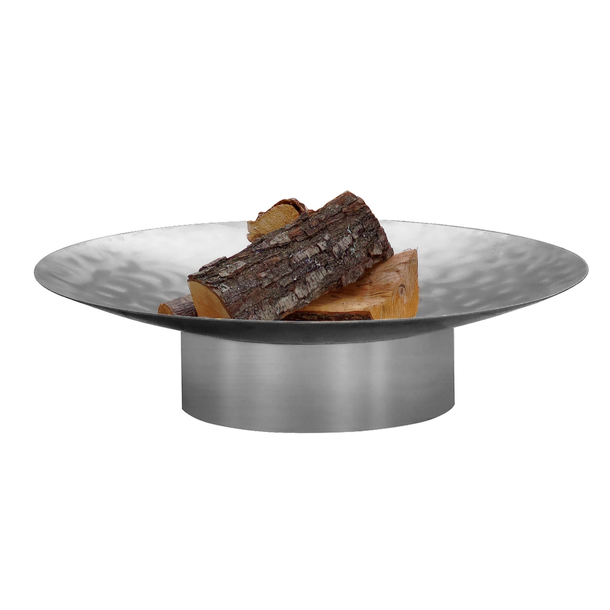 FEUERSCHALE SVENSKAV GRACE M 2066  - Edelstahlfarben, Basics, Metall (58/58/13,6cm) - Ambia Garden