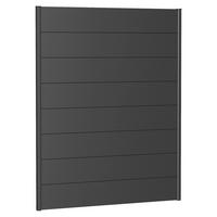 SICHTSCHUTZ - Dunkelgrau, Basics, Metall (145/182/4,4cm) - Biohort