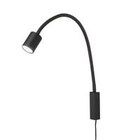 LED-WANDLEUCHTE - Schwarz, Konventionell, Metall (6/52cm) - Fischer & Honsel