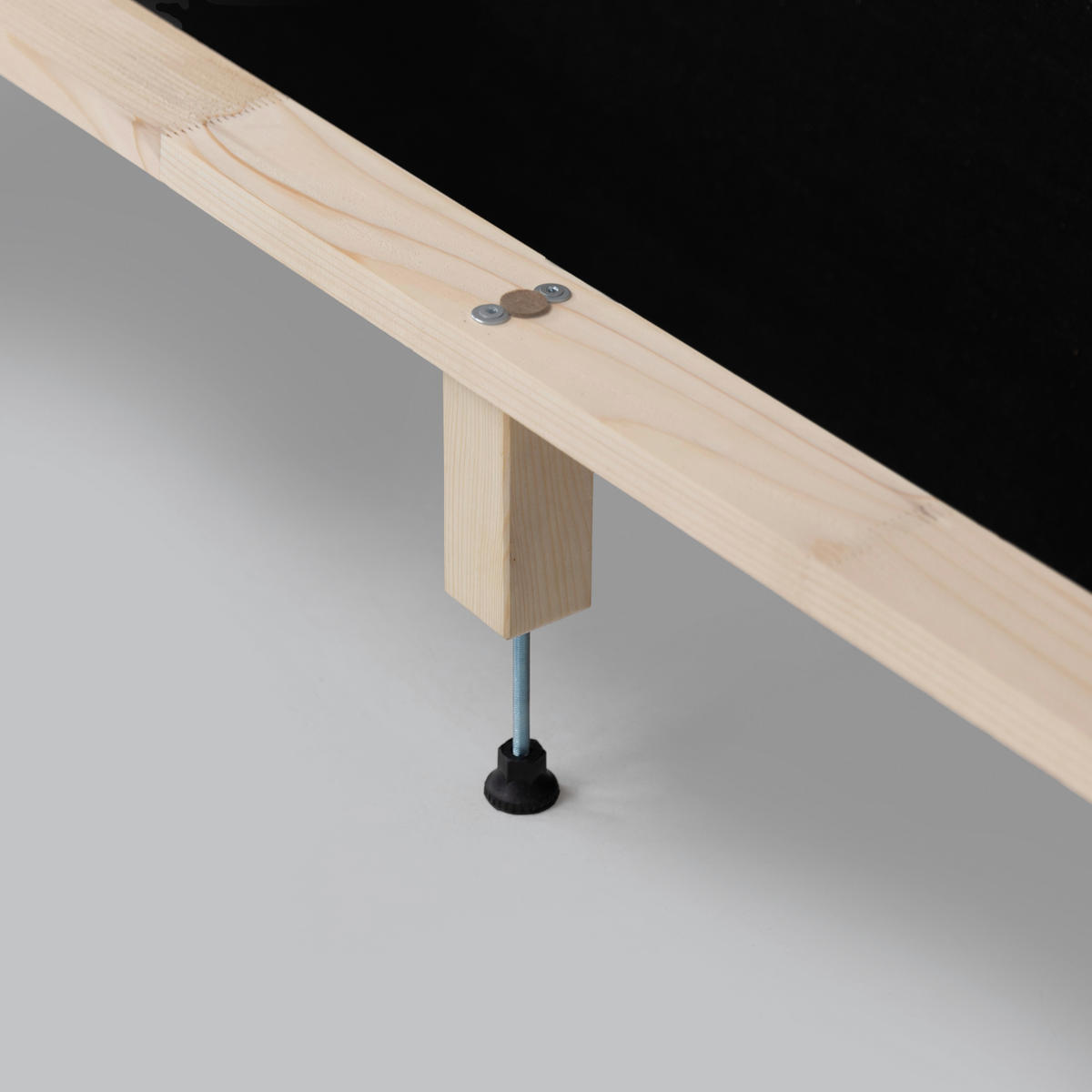 POLSTERBETT 180/200 cm,  in Braun, Lattenrost,  - Schwarz/Braun, MODERN, Textil (180/200cm) - MID.YOU