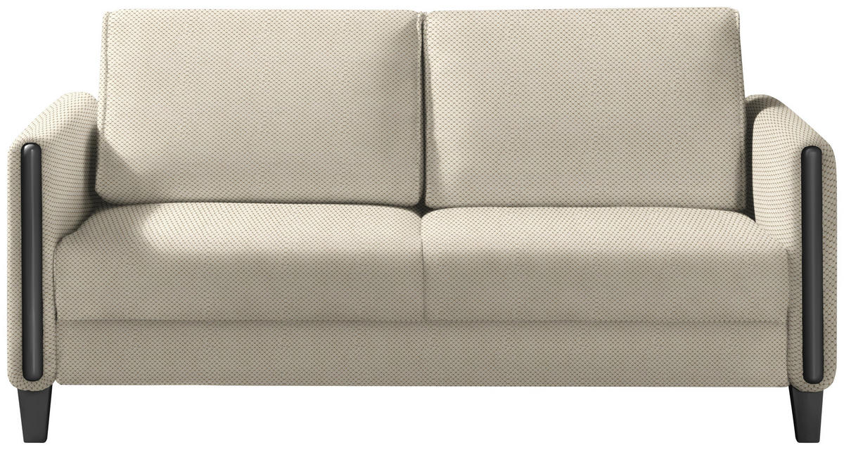 SCHLAFSOFA in Holz, Textil Creme, Schwarz  - Creme/Schwarz, Design, Holz/Textil (174/88/104cm) - Niels Andersson