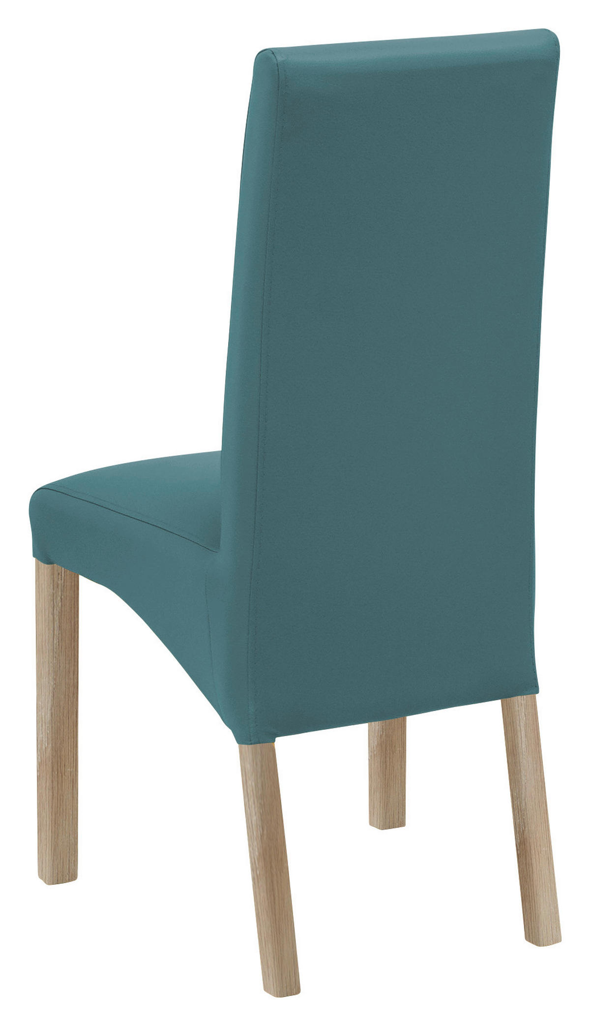 STUHL  in Lederlook Textil  - Petrol/Sonoma Eiche, KONVENTIONELL, Holz/Textil (47/102/57cm) - Carryhome