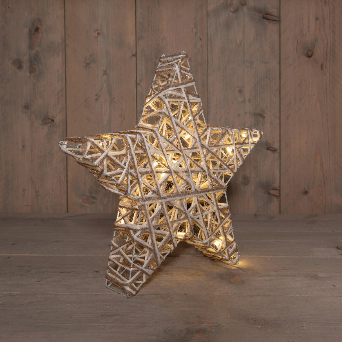 LED-DEKOLEUCHTE  - Naturfarben, Basics, Kunststoff/Textil (40/5cm)