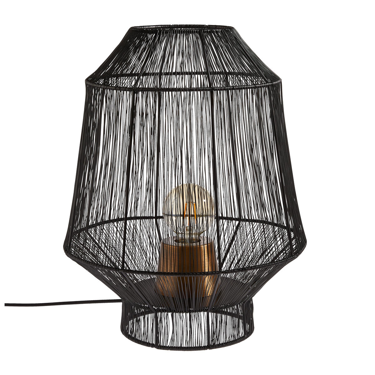 TISCHLEUCHTE - Schwarz, Trend, Metall (37/46cm) - Light & Living
