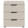 NACHTSCHRANK 45/51/40 cm  - Kaschmir/Schwarz, Basics, Holzwerkstoff/Kunststoff (45/51/40cm) - Carryhome