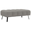 HOCKER Cord, Batyline® Grau  - Schwarz/Grau, Design, Textil/Metall (131/49/77cm) - Lomoco
