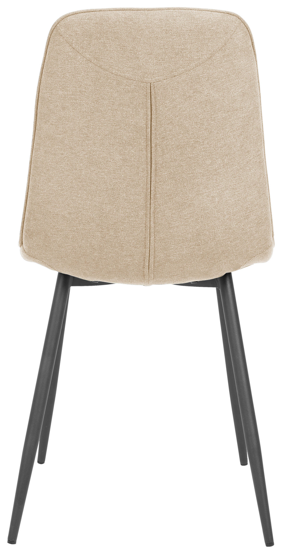 SZÉK fa, fém, textil bézs  - bézs/fekete, Modern, textil/fa (47/87/58cm) - P & B