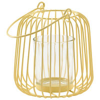 WINDLICHT - Hellgelb, Basics, Metall (10/12cm)