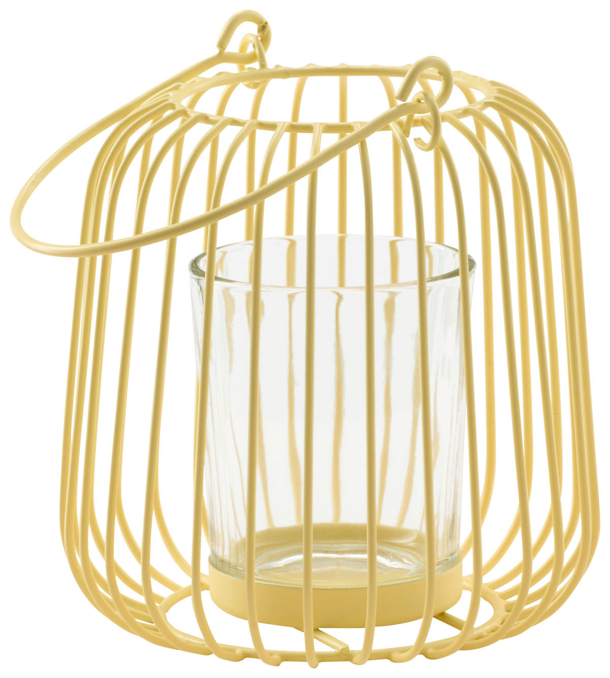 WINDLICHT - Hellgelb, Basics, Metall (10/12cm)