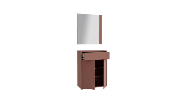 GARDEROBE  in 74,5/200/34,9 cm  - Terracotta, MODERN, Holzwerkstoff (74,5/200/34,9cm) - Carryhome