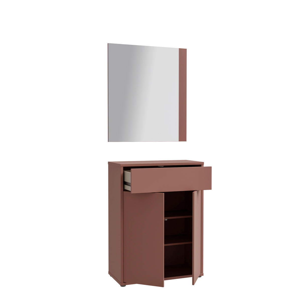 GARDEROBE  in 74,5/200/34,9 cm  - Terracotta, MODERN, Holzwerkstoff (74,5/200/34,9cm) - Carryhome