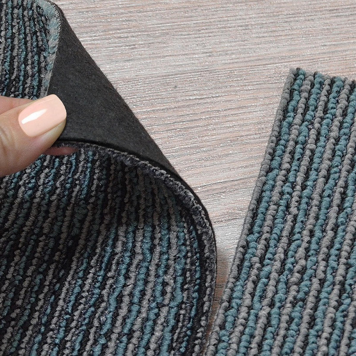 TEPPICHFLIESE Andorra 50/50 cm  in Grau  - Grau, Basics, Kunststoff/Textil (50/50cm) - Floordirekt