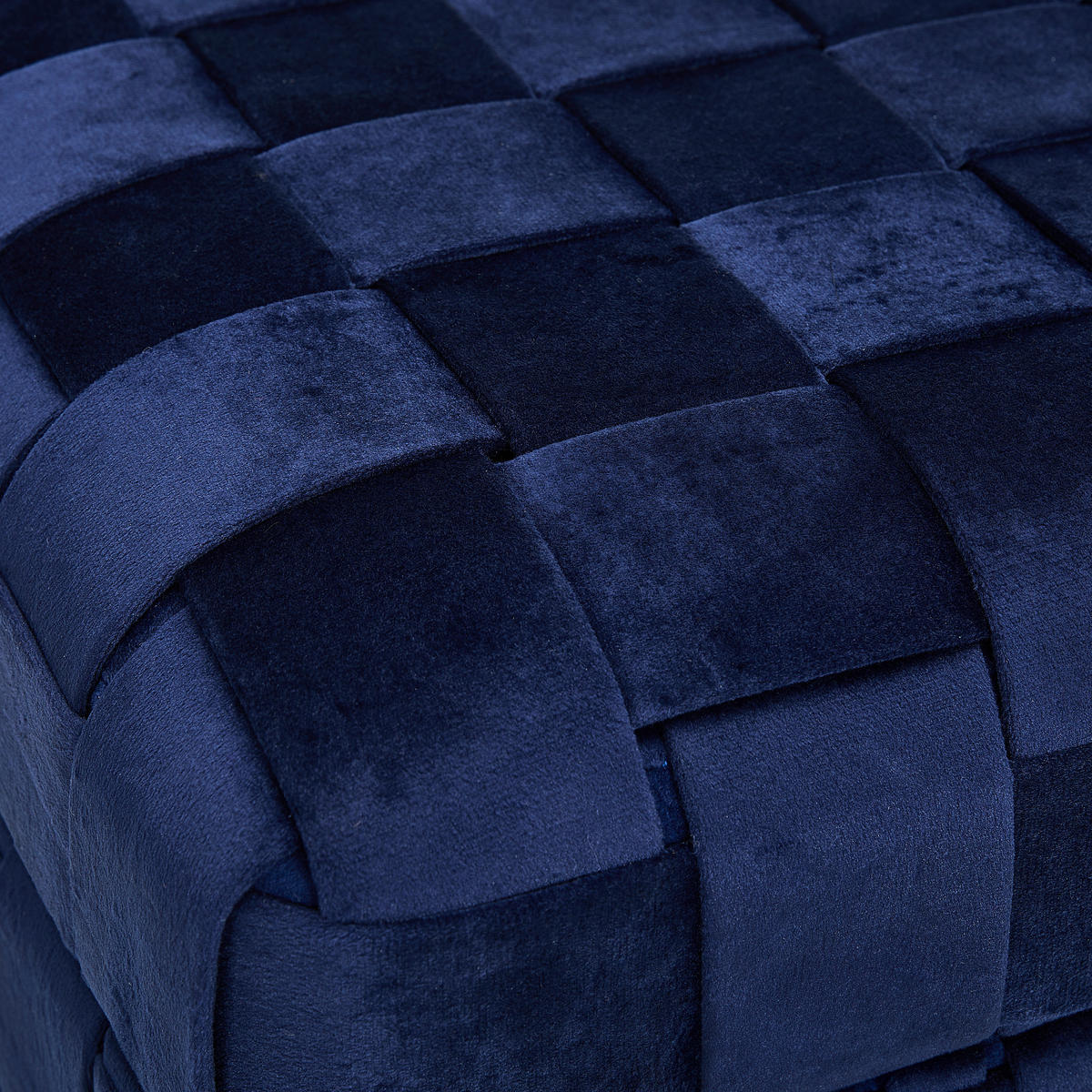 TABURET, dřevo, textil, kompozitní dřevo, 52/47/37 cm - přírodní barvy/tmavě modrá, Trend, dřevo/kompozitní dřevo (52/47/37cm) - Xora